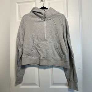 Trendy Queen Womens Cropped Quarter Zip Hoodie